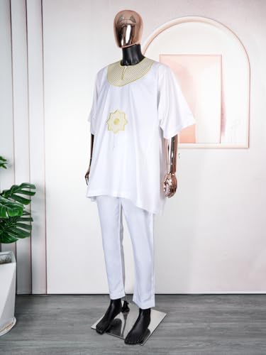 Ensemble baggy africain 2 pièces avec chemise et pantalon homme - 5