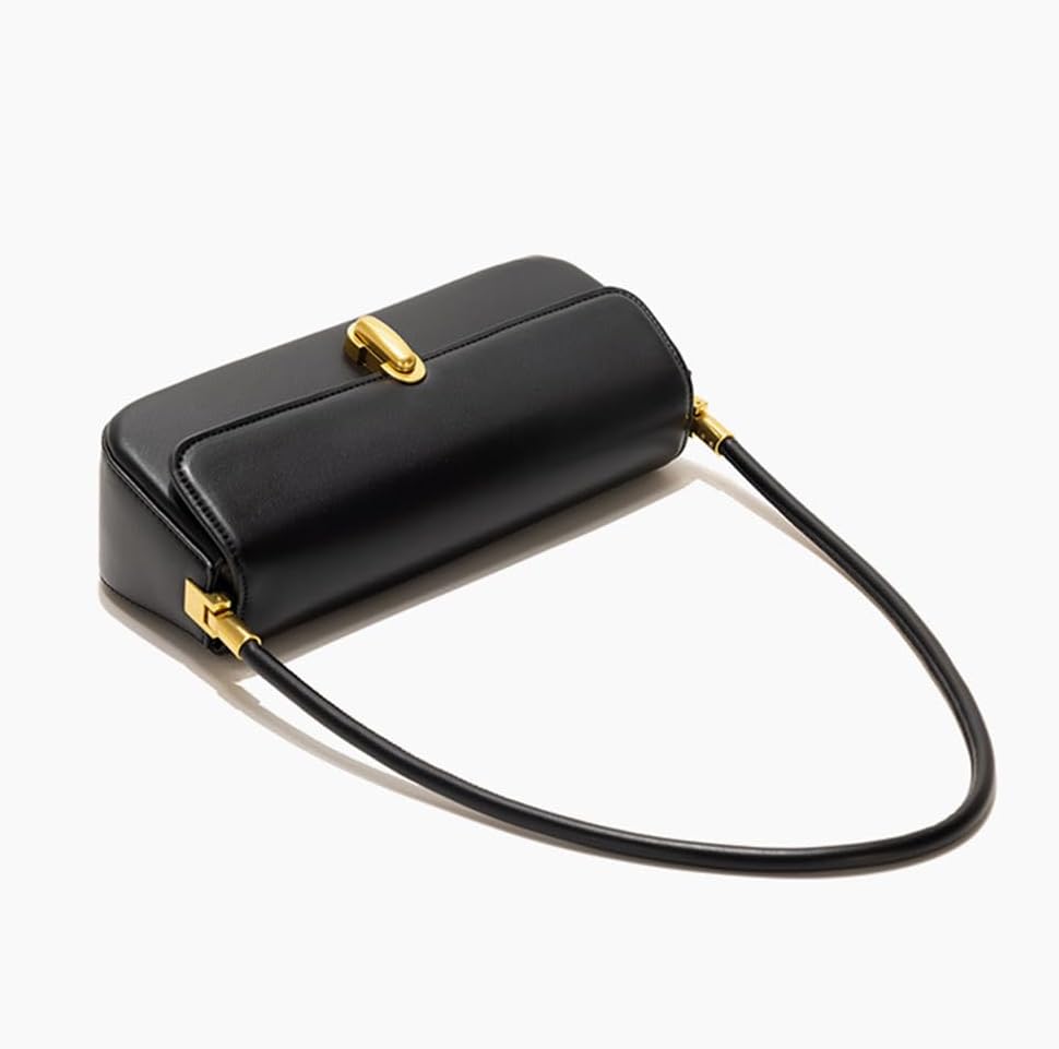 Small Shoulder Bag for Women Vintage Leather Tote Clutch Purse Trendy Retro Mini Hobo Handbag Underarm Bag - Image 5