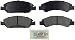 Bosch BE1363 Blue Disc Brake Pad Set for Select 2008-16 Cadillac Escalade; Chevrolet Avalanche, Silverado, Express, Suburban, Tahoe; GMC Savana, Sierra, Yukon - FRONT
