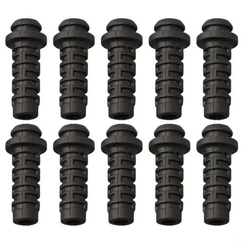 Image of Black Nylon Cable Gland 3mm Strain Relief Boot IP56(3mm - black)