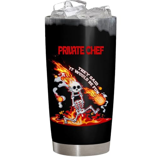 Funny Private Chef Gift Tumbler, Birthday Cup gift for Private Chef Appreciation gifts boss coworker birthday Christmas friends