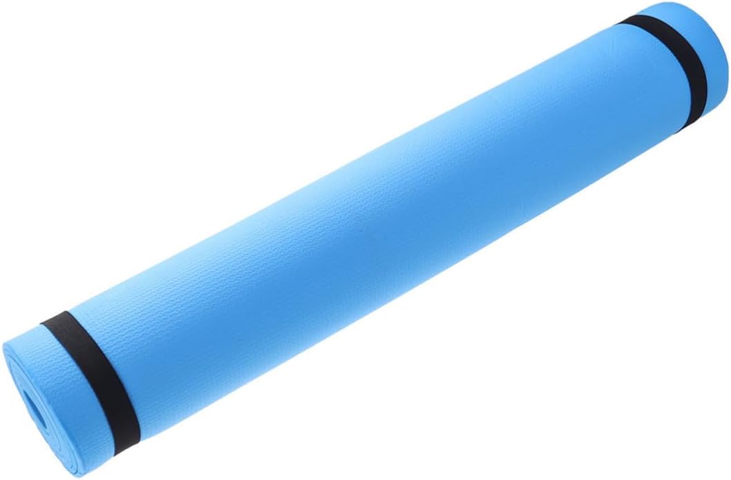 EVA Yoga Mat Anti Slip Fitness Mat for Stretching Routines Blue