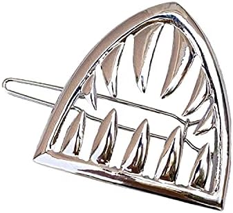 Y YEJYUN Barrettes for women Metal barrettes for women Metal Shark Hair Clips Hair Updo Accessories For Women Metal Alloy Shark Hairpin Do Not Hurt Hair Teeth Is Not Easy To Fall Hair Barrettes For Thick Hair