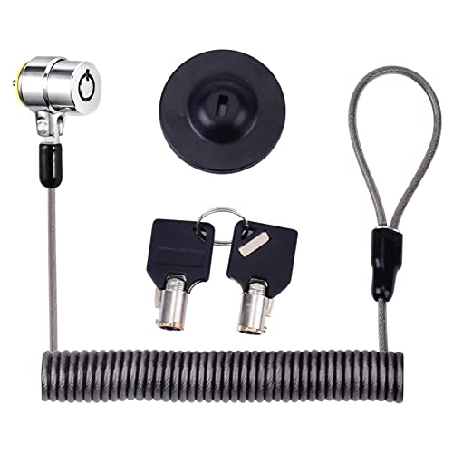 I3C Laptop Cable Lock Hardware Security Cable Lock, Anti Theft Retractable Lock for Tablet Laptop All Other Notebooks and Tablets 2 Keys
