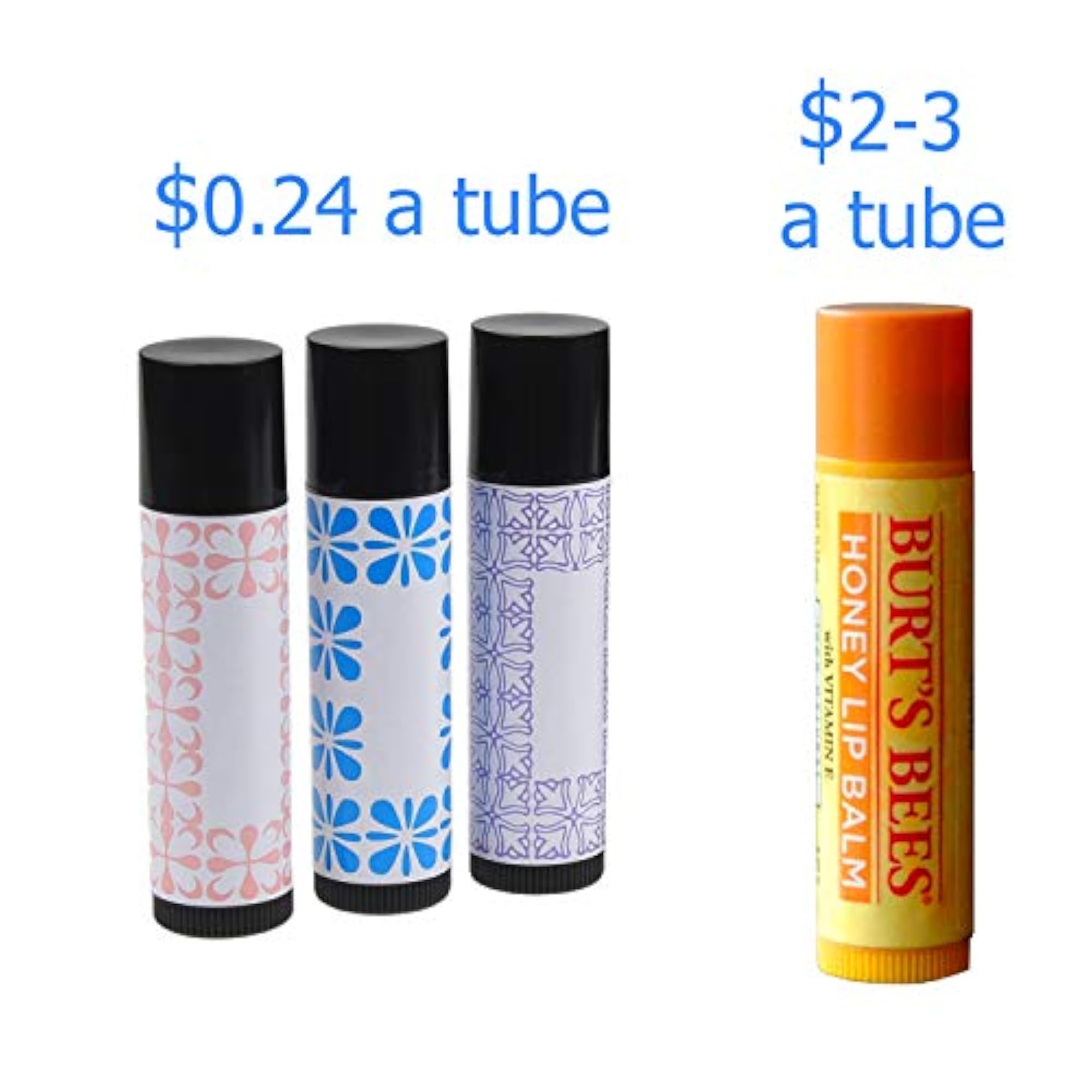 Lip Balm Container Kit, 50 x Lip Balm Tubes