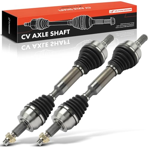 A-Premium Pair (2) Front CV Axle Shaft Assembly Compatible with Jeep Cherokee 2014 2015 2016 2017 2018, 2.4L 3.2L, Driver and Passenger Side, Replace# 52123739AD, 52123739AC