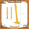 10 Set Excavation Tool Kit: Dino Fossils Dig Kit for Kids, Bulk Archaeology Dig Tools with Mini Hammer Chisel and Brush for Fossil Gem Digging, Science Toy