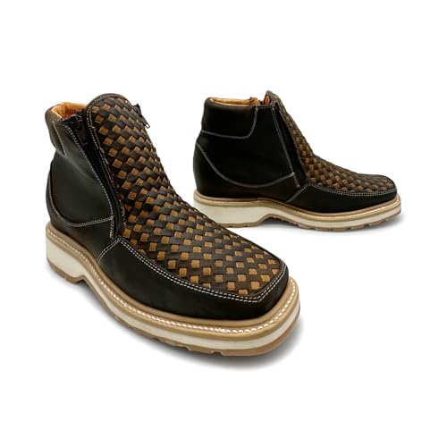 Men's Square Toe Leather Petatillo Work Boot4