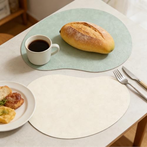 Set de table cuir ovale chic et lavable pour sublimer vos dîners