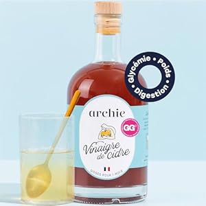 Archie, biologische appelciderazijn, verbetert de spijsvertering, reguleert de bloedsuikerspiegel, bevordert gewichtsverlies, behandeling gedurende 1 maand, drinken.