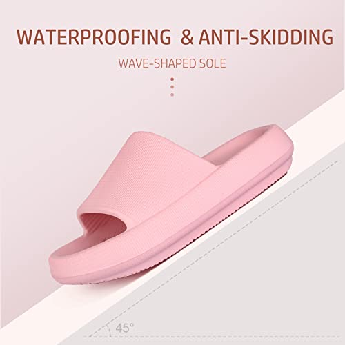Image of Leevar Cloud Slides for Women and Men - Soft, Comfy, Relax Cloud Slippers, Thick Sole, Non-slip Slides for Men, Easy to Clean, Shower, Swimming, Beach, Indoor and Outdoor Slides for Men