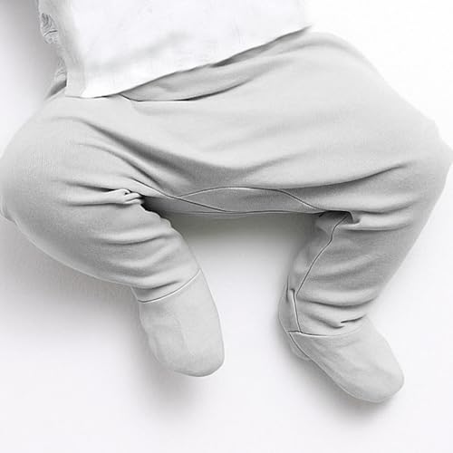 Unisex-Baby Fallon 3-Pack Footed Pants 100% Organic Cotton Bottoms for Baby Boys & Girls - Image 5