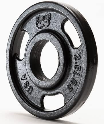 Biggins Machined Cast 1.0 Iron 2.5Lb Olympic Weight Plate Pair