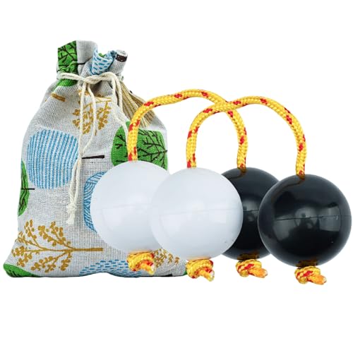 Cherishching Authentic Aslatuas Traditional African Rhythm Shakers Ball Handcrafted Kashaka Percussion Instrument for Music Lovers Unique Artistic Design Kashaka Style Shaker(Black&White)