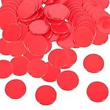 Yardwe 100pcs Bingo Chips Solid Pieces for Boys and Girls Counting Math Teaching Bingo Game Chips