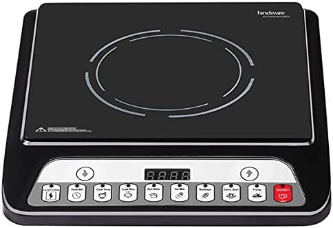 Hindware Induction Cooktop, Digital Display, 7 Preset Menus, Auto Shut-Off Sensor, 1 Year Warranty