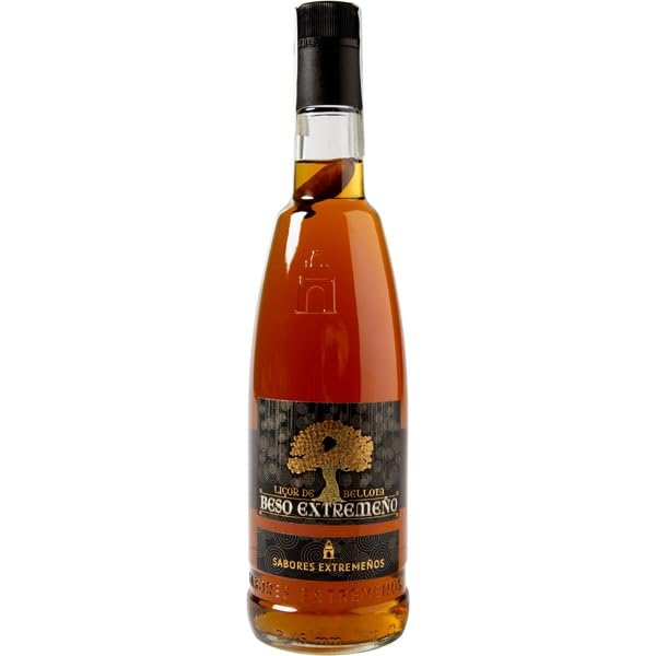 Beso Extremeño Licor de bellota botella de 70 cl 17º, el licor mas conocido de Extremadura. (1)