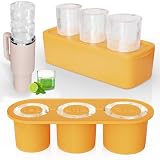 Stanley Ice Cube Mold - 3 Pcs Silicone Hollow Cylinder Ice Cube Tray with Lid and Bin, Ice Maker for 40 Oz Tumbler Cups -  Airboat