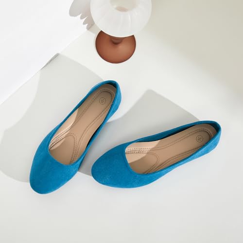 Image of Shupua Flats for Women Round Toe Black Ballet Flats Dressy Work Shoes | Comfortable Womens Ballerina Dress Shoes, Slip On Casual Office Loafers, Comfort, Business, Wedding, Formal, Low Heel, Ladies