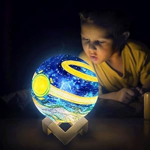 HOLA DIY 3D Moon Night Light, Paint Your Own Moon Lamp Kit Galaxy Lamp Arts and Crafts Kit, Ages 5 6 7 8 9 10 11 12-15 Year Old Girl Boys Birthday Gifts Toys HOLA DIY 3D Moon Night Light Paint Your Own Moon Lamp Kit Galaxy Lamp Arts and Crafts Kit Ages 5 6 7 8 9 10 11 12 15 Year Old Girl Boys Birthday Gifts Toys