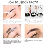 Lash & Brow Tint Kit - Black & Brown - Semi-Permanent Eyelash Tint and Eyebrow Dye - Lasts Up to 4 Weeks - Easy to Use - Includes All Tools (Black) - Image 6