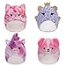 Produktbild Squishville SQM0503-4er Pack Pyjamaparty Squad, superweiche Mini-Squishmallows, 5cm Plüschfiguren