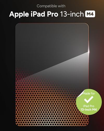 ZAGG Glass XTR3 iPad Pro 13" (M4) Screen Protector - Advanced Hexiom Impact Technology, Recycled Glass, Blue Light Filter, Anti-Reflective, Easy Install, Protect Your Eyes & Screen
