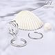 Diamday 3PCS 925 Sterling Silber Offener Zehenringe für Damen Mädchen Verstellbare Manschette Zehenring Set Minimalistisch Schwanzband Ringe Mode Toe Ringe Sommer Strand Fuß Schmuck Geschenke