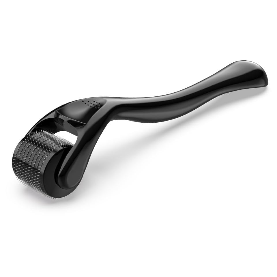 Hair Repair Roller, Hairs And Beard Regrowth 540 Micro 0.5mm Titanium Micro Needles Reduces Hair Fall & Stimulates Follicles Safe and Effective Easy to use Skin Care, Men and Women-image-24