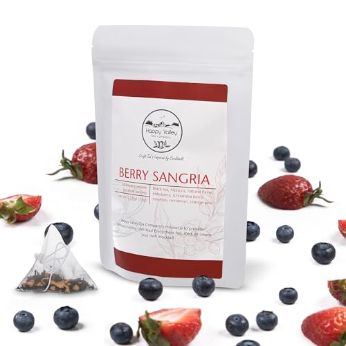 Happy Valley Tea Company Berry Sangria Black Hibiscus Tea: Craft Mocktail Tea'S By Happy Valley Tea Company 14 Servings To Be Enjoyed Hot thumb #7