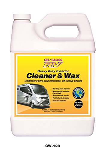 TR Industries CW-128 Gel-Gloss RV Cleaner and Wax with Carnauba - 128 oz.
