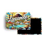 Imanes Nevera - 18 Modelos a Elegir - Recuerdos Turísticos Países del Mundo - Imanes Decorativos Nevera - Regalo Viaje - Estilo Tradicional - 5,4 x 7,8 cm - 1 Unidad (Lanzarote)