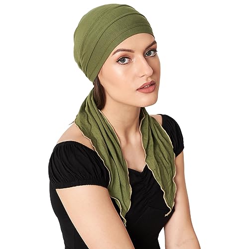 Image of The Headscarves Women Bamboo Pre Tie Scarf (HS107 Multicolor)