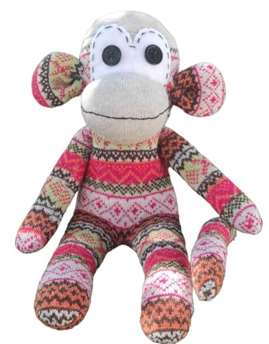 PELUCHE MONITO COLORINCHI HECHO A MANO (MORRITO AZUL)