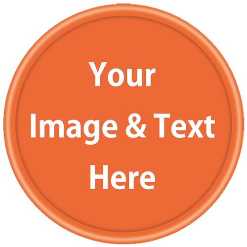 SHISANYI 500 Pcs Custom Plastic Chips,Good for Drink or Beer Tokens in bar,Print Your Design or Text on a chip (Orange Red)