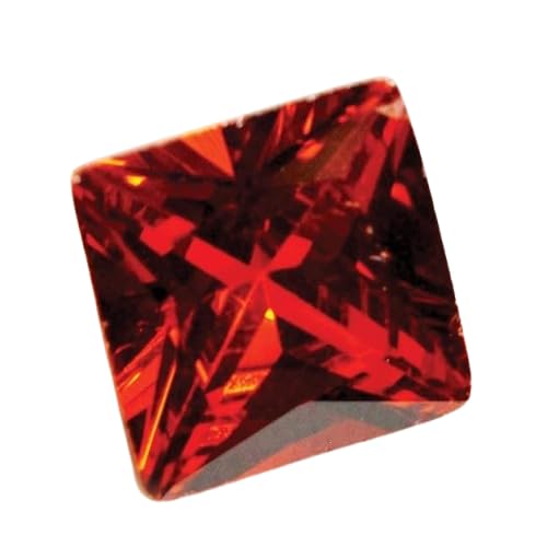 Pierre précieuse naturelle de zirconium rouge 2,95 carats AAA++ certifiée KGHH