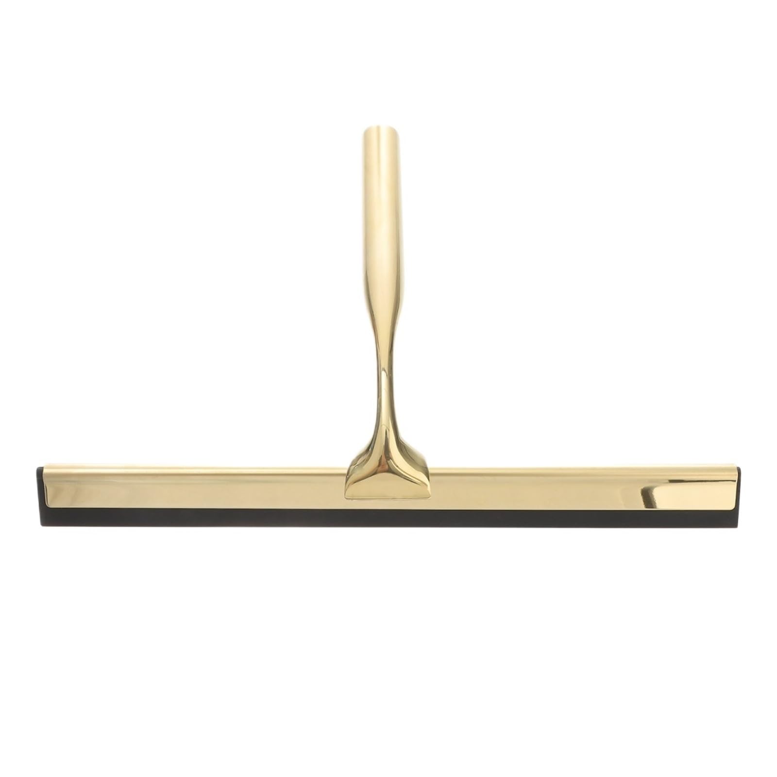 Duschabzieher Goldener Rakelwischer aus Edelstahl for die Reinigung von Glastüren, Spiegeln, Fenstern und Fliesen