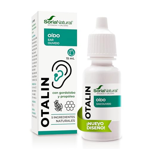 Soria Natural Otalin New - Mejora la Salud del Oído - Prevención y Tratamiento - 100% Natural con Propóleo y Aceites esenciales - Salud Auditiva - Botella de 15ml