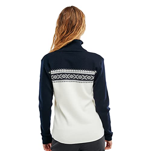Image of Dale of Norway Dalestolen Women's Sweater - 100% Merino Wool High Neck Sweater - Regular Fit Women's Quarter-Zip Wool Sweater