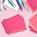 100 Sheets Colored Cardstock Blank Colorful Thick Paper 92LB/250gsm Cards Stock for Invitations, Postcards, Photos, DIY Crafts Greeting Card Making Scrapbook Supplies (Pink, 4” x 6”)