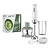 Imetec Frulla&Crea Frullatore a Immersione, 3 Accessori, Tritatutto, Frusta e Bicchiere BPA free, Piede Large, 2 Velocità, 1000 W, 15000 Giri Minuto
