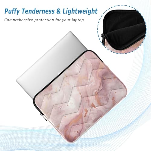 Funda para Laptop Mármol Rosa Dorado 13-14 pulgadas miniatura 5