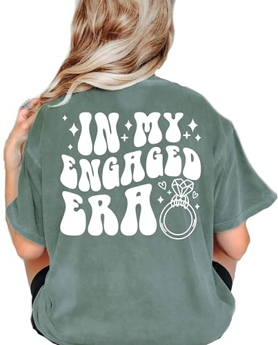Personalized Future Mrs. Shirt, In My Engaged Era Shirt, Custom Engaged Shirt for Women, Engagement Gift, Fiance Shirt,