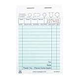 Royal Guest Check Paper, 1 Part Booked with 14 Lines, Case of 100 Books