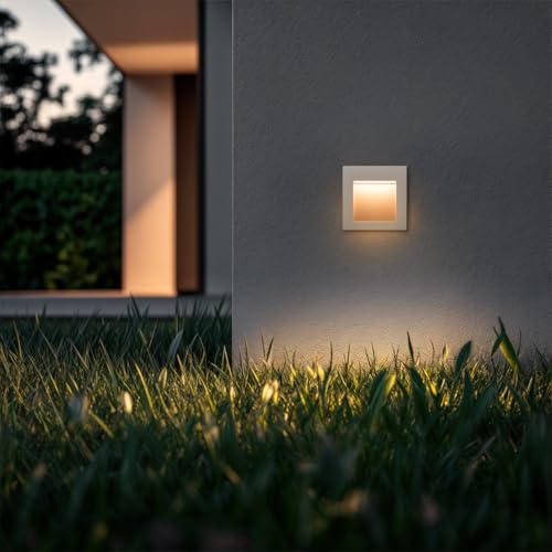 Baliza exterior LED 4W en aluminio Leif con diseño arquitectónico 2