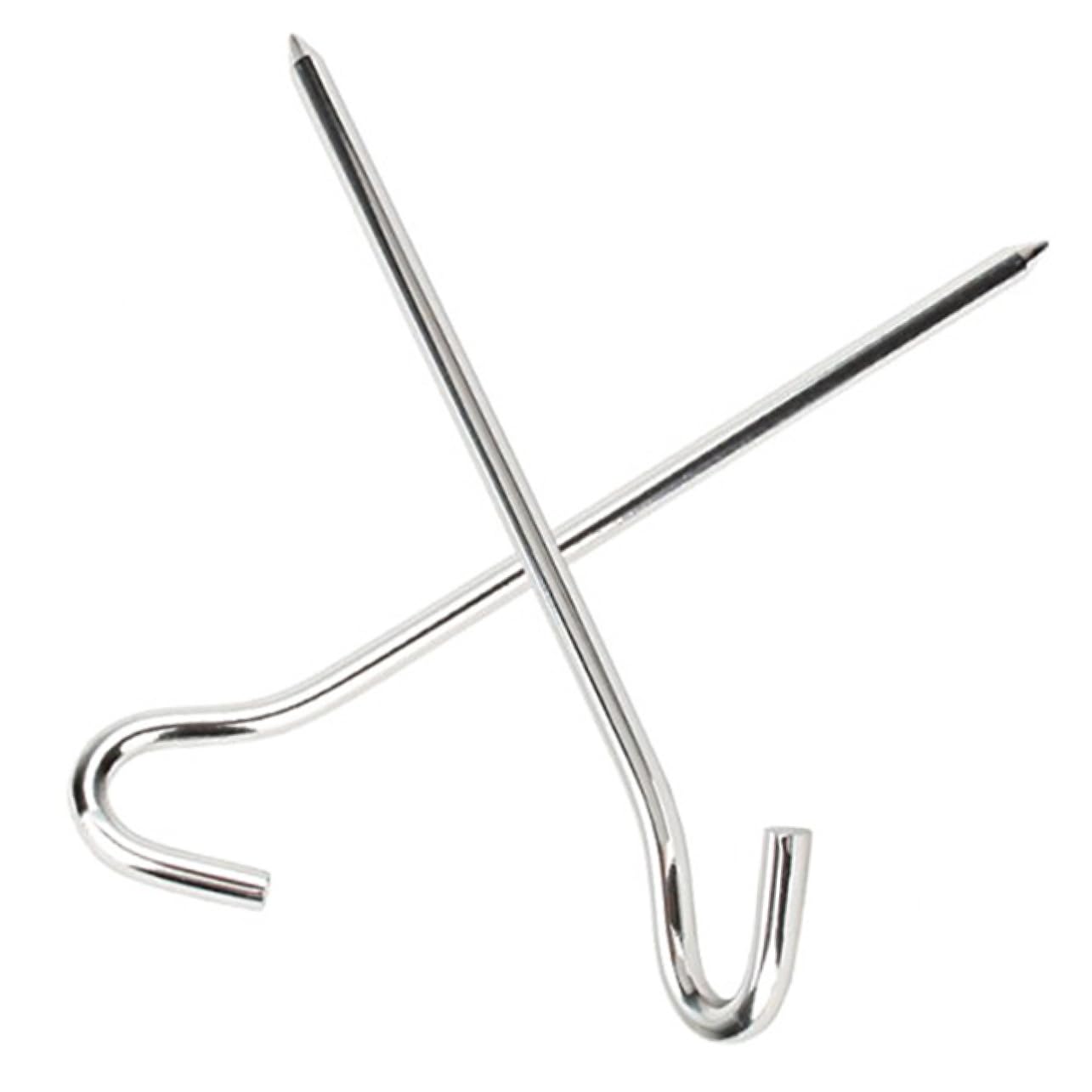 10 Stück Aluminium-Hering, Metallpfähle, Spikes, Camping-Zelt, Camping-Überdachung, Zelt, Poolleiter, Matte, Zelthering, Camping-Hering, Zelt für Camping, robuster Zelt-Markisen-Hering, Camping-Vorz