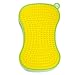 Produktbild Silikonschwamm Schwammbürste Fusselbürste Fussel-Entferner SCRUBBY, beidseitig verwendbar, Noppen  Bürsten, ca. 13.5 x 8.5 cm, 100 % Silikon, lime/gelb, 1 Stück
