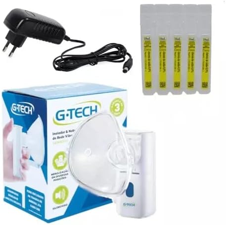 Inalador G-tech Eletrico de Rede Vibratória NEBMESH Portátil Com ...
