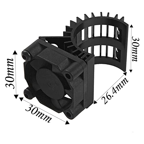 Share Goo HS341 Sharegoo Aluminum 380 390 Motor Heatsink With Cooling Fan Electric Engine Heat Sink Compatible With Hsp Hpi Wltoys Himoto Redcat 1/16 1/18 Rc Car thumb #4