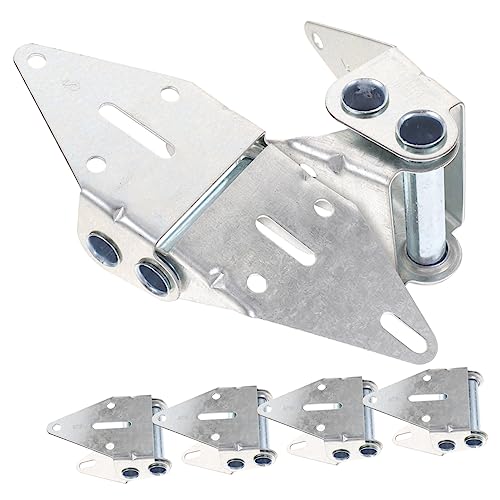 STOBOK 6 Pack Matte Black Garage Door Hinges Sturdy Iron